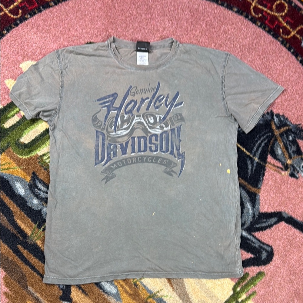 VINTAGE HARLEY DAVIDSON TSHIRT DISTRESSED